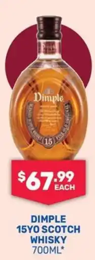 SipnSave Dimple 15yo scotch whisky offer