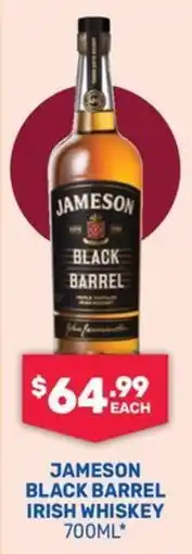 SipnSave Jameson black barrel irish whiskey offer