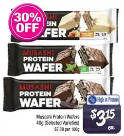 Farmer Jack's Musashi Protein Wafers offer
