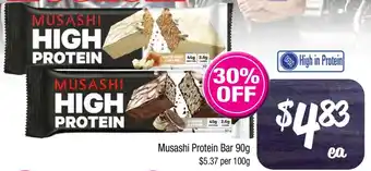 Farmer Jack's Musashi Protein Bar offer