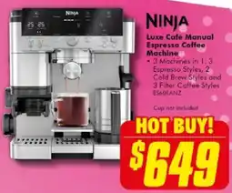 The Good Guys Ninja Luxe Café Manual Espresso Coffee Machine offer