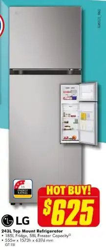 The Good Guys Top Mount Refrigerator offer