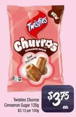 Farmer Jack's Twisties Churros Cinnamon Sugar offer