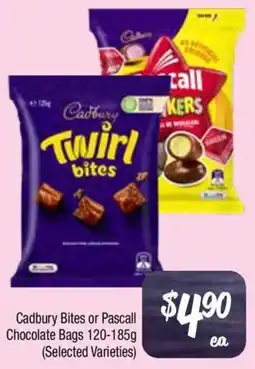 Farmer Jack's Cadbury Bites or Pascall Chocolate Bags offer