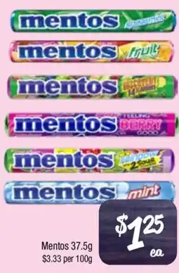 Farmer Jack's Mentos offer