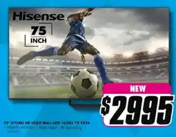 The Good Guys Hisense 75" U7SAU 4K ULED Mini-LED 165Hz TV 2026 offer