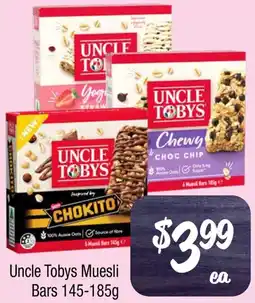 Farmer Jack's Uncle Tobys Muesli Bars offer