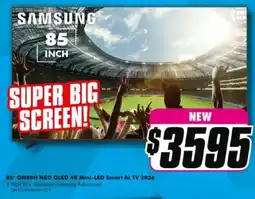 The Good Guys Samsung 85" QN80H NEO QLED 4K Mini-LED Smart Al TV 2026 offer