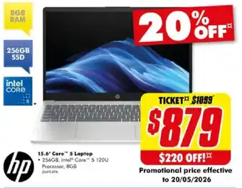 Hp 15.6" Core 5 Laptop