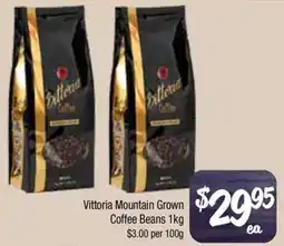 Farmer Jack's Vittoria Mountain Grown Coffee Beans offer