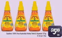 Farmer Jack's Capilano 100% Pure Australian Honey Twist & Squeeze offer