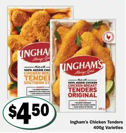 Friendly Grocer Ingham's Chicken Tenders Varieties offer