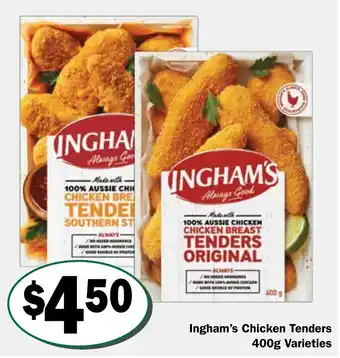 Friendly Grocer Ingham's Chicken Tenders Varieties offer