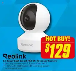 The Good Guys Reolink E1 Zoom 8MP Smart PTZ Wi-Fi Indoor Camera offer