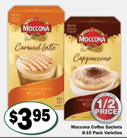 Friendly Grocer Moccona Coffee Sachets Varieties offer
