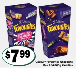 Friendly Grocer Cadbury Favourites Chocolate Box Varieties offer