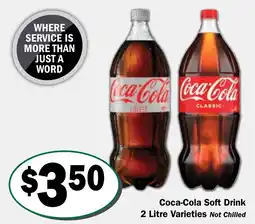 Friendly Grocer Coca-Cola Soft Drink Varieties Not Chilled offer