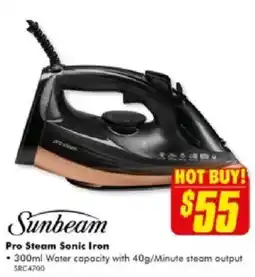 The Good Guys Sunbeam Pro Steam Sonic Iron offer