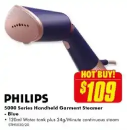 The Good Guys Philips 5000 series handheld garment steamer - blue offer