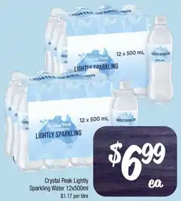 Farmer Jack's Crystal Peak Lightly Sparkling Water offer