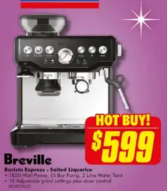 The Good Guys Breville Barista Express - Salted Liquorice offer