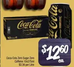 Farmer Jack's Coca-Cola Zero Sugar Zero Caffeine offer