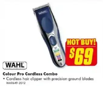 The Good Guys WAHL Colour Pro Cordless Combo offer