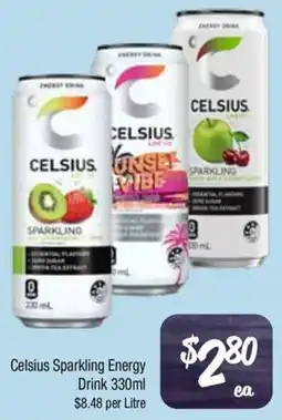Farmer Jack's Celsius Sparkling Energy Drink offer