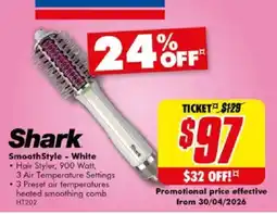 The Good Guys Shark SmoothStyle - White offer