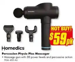 The Good Guys Homedics Percussion Physio Plus Massager offer