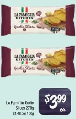 Farmer Jack's La Famiglia Garlic offer