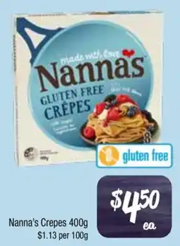Farmer Jack's Nanna's Crepes offer