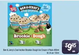 Farmer Jack's Ben & Jerry's Cool-lection Brookie-Dough Ice Cream offer