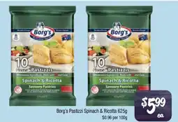 Farmer Jack's Borg's Pastizzi Spinach & Ricotta offer