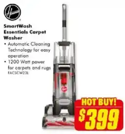 The Good Guys SmartWash Essentials Carpet Washer offer