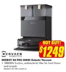 The Good Guys COVACS ROBOTICS DEEBOT X8 PRO OMNI Robotic Vacuum offer