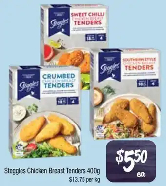 Farmer Jack's Steggles Chicken Breast Tenders offer