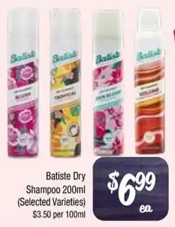Farmer Jack's Batiste Dry Shampoo offer