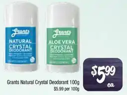 Farmer Jack's Grants Natural Crystal Deodorant offer