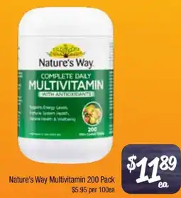 Farmer Jack's Nature's Way Multivitamin offer