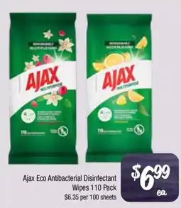 Farmer Jack's Ajax Eco Antibacterial Disinfectant Wipes offer