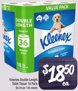 Farmer Jack's Kleenex Double Length Toilet Tissue offer