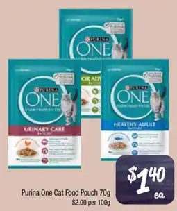 Farmer Jack's Purina One Cat Food Pouch offer