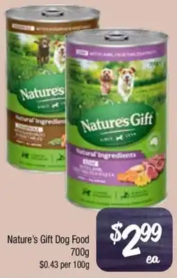 Farmer Jack's Nature's Gift Dog Food offer