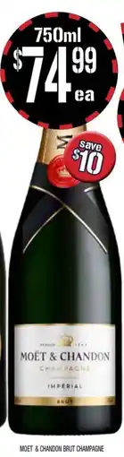 Farmer Jack's Moet & chandon brut champagne offer
