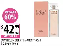 Supabarn Calvin klein eternity moment offer