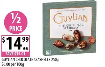 Supabarn Guylian chocolate seashells offer