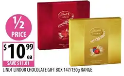 Supabarn Lindt lindor chocolate gift box range offer