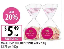 Supabarn Marcel's petite happy pancakes offer