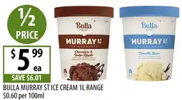 Supabarn Bulla murray st ice cream range offer